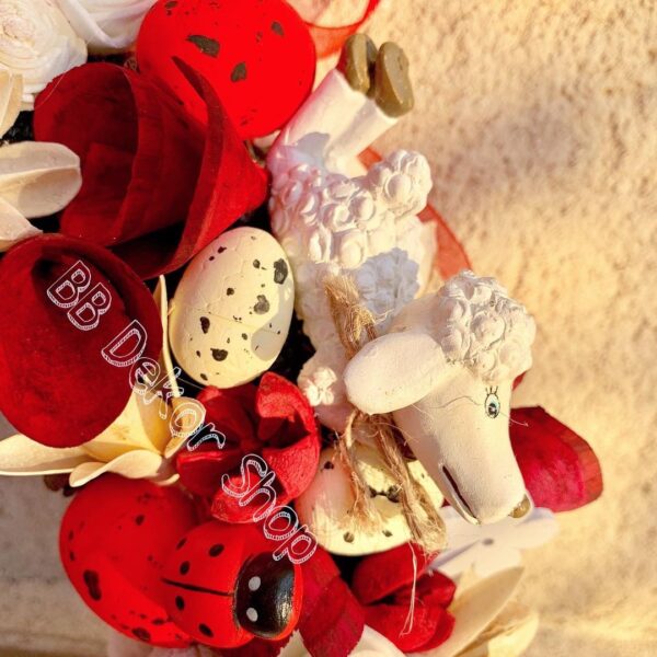 Húsvéti kakasos – bárányos kopogtató Tavaszi - Nyári Lakásdíszek Húsvéti kakasos – bárányos kopogtató Tavaszi - Nyári Lakásdíszek