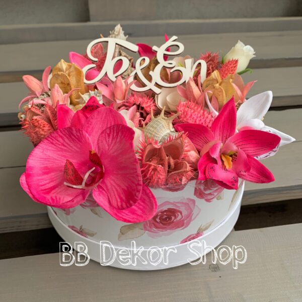 Te & Én virág doboz asztaldísz Asztaldíszek Te & Én virág doboz asztaldísz