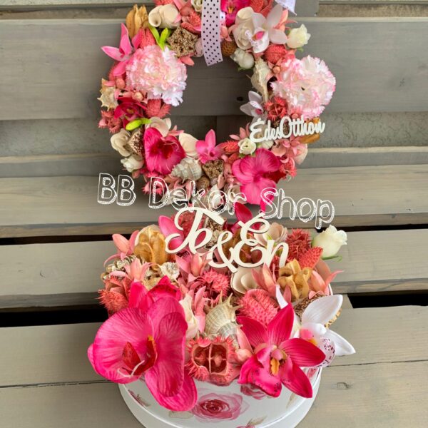 Pink tavaszi – nyári virágos kopogtató Kopogtatók - Ajtódíszek Pink tavaszi – nyári virágos kopogtató Kopogtatók - Ajtódíszek