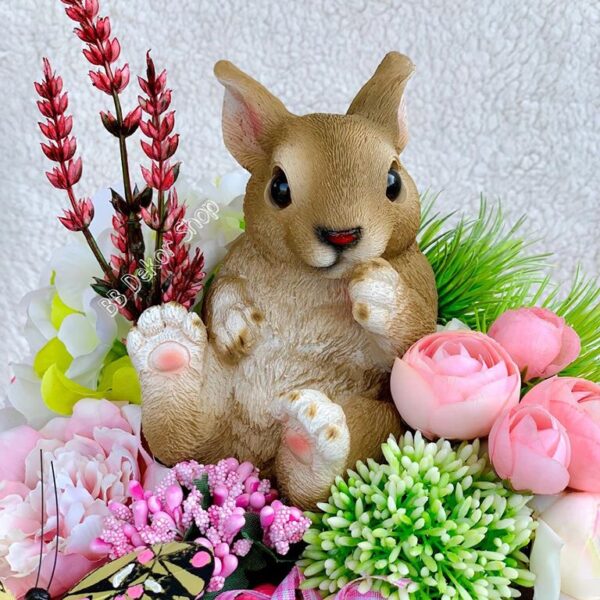 Húsvéti nyuszis rózsaszín nagy szívecskés dobozos asztaldísz Húsvéti Dekorációk Húsvéti nyuszis rózsaszín nagy szívecskés dobozos asztaldísz Húsvéti Dekorációk