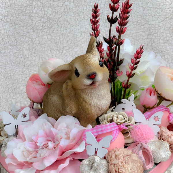 Tavaszi – Húsvéti Hangulatú Nyuszis Asztaldísz Húsvéti Dekorációk Tavaszi – Húsvéti Hangulatú Nyuszis Asztaldísz Húsvéti Dekorációk