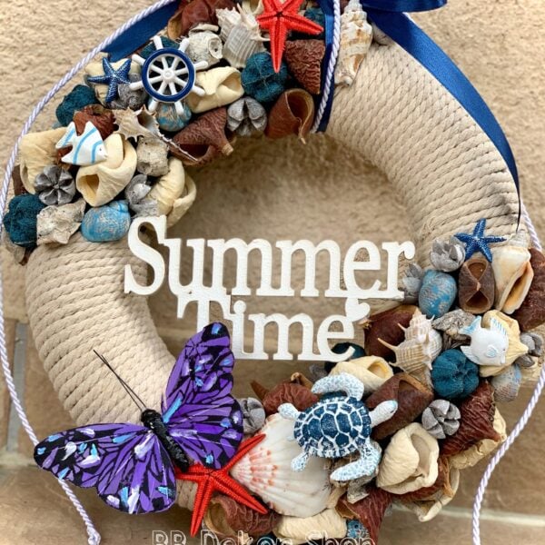 Summer Time Nyári Ajtódísz – Kopogtató Tavaszi - Nyári Lakásdíszek