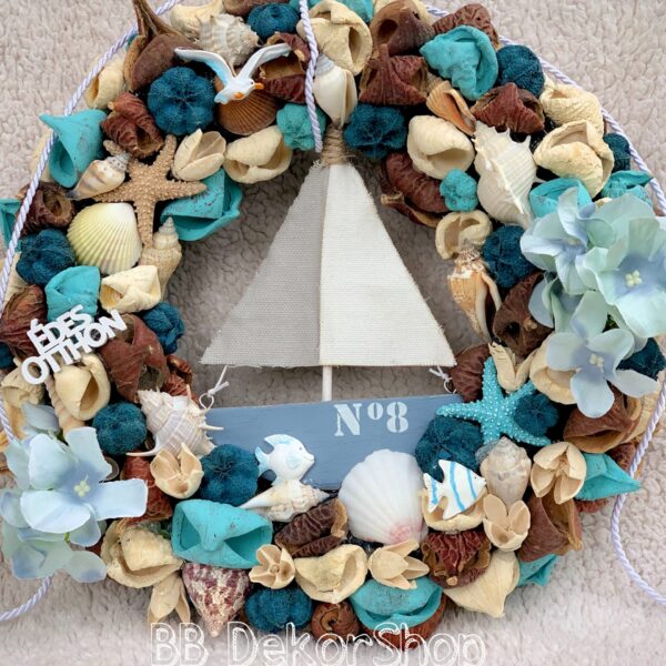 Tenger nyári ajtódísz kopogtató Tavaszi - Nyári Lakásdíszek Tenger nyári ajtódísz kopogtató