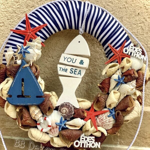 Tengerészes nyári ajtódísz