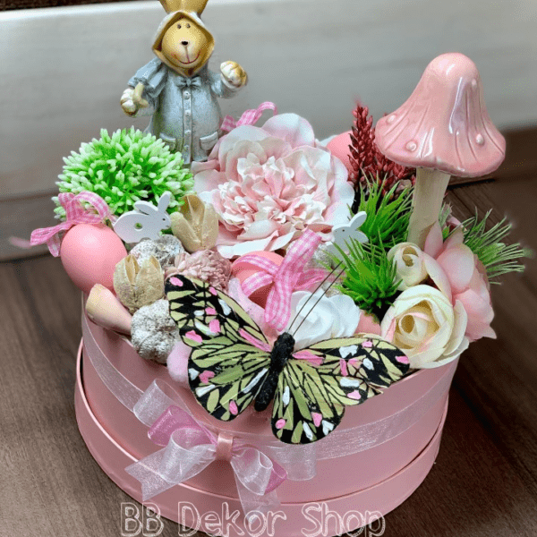 Rózsaszín Húsvéti Asztaldísz Húsvéti Dekorációk Rózsaszín Húsvéti Asztaldísz