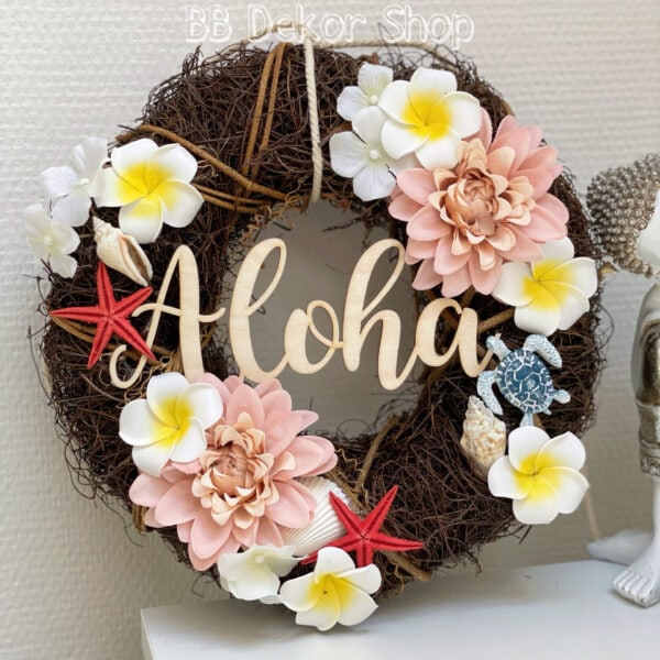 Aloha Kopogtató Ajtódísz 2 Tavaszi - Nyári Lakásdíszek Aloha Kopogtató Ajtódísz 2