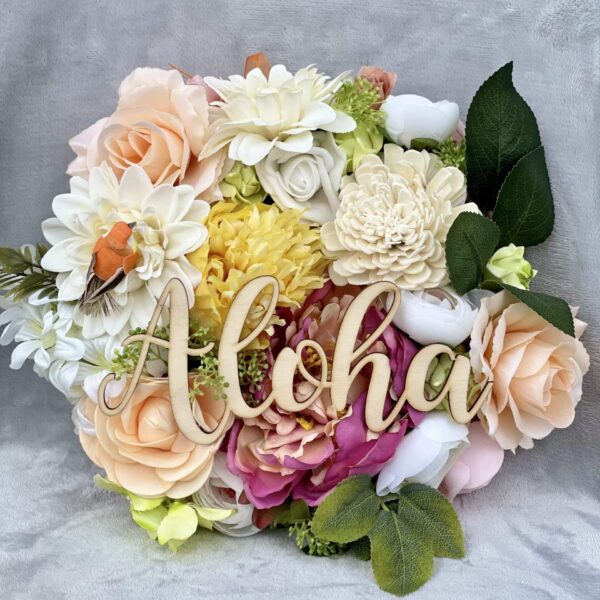 Virágos Aloha Kopogtató Ajtódísz Tavaszi - Nyári Lakásdíszek Virágos Aloha Kopogtató Ajtódísz Tavaszi - Nyári Lakásdíszek