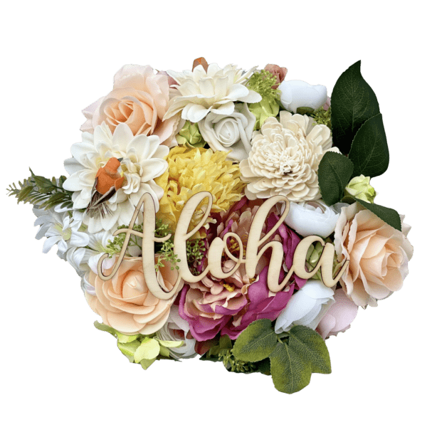 Virágos Aloha Kopogtató Ajtódísz Tavaszi - Nyári Lakásdíszek aloha ajtódísz