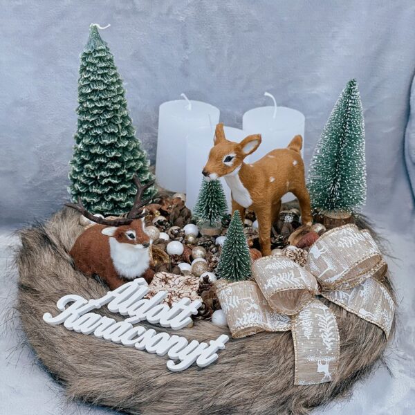 Varázslatos Erdő Adventi Koszorú Adventi Koszorúk, Boxok Varázslatos Erdő Adventi Koszorú