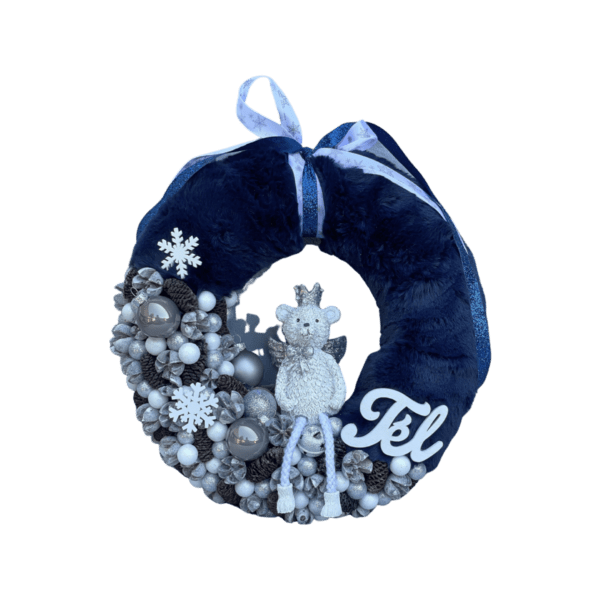 Kék ezüst kopogtató Karácsony / Tél Kék ezüst kopogtató