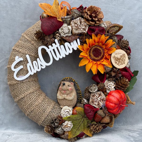 Őszi sünis kopogtató Kopogtatók - Ajtódíszek Őszi sünis kopogtató Kopogtatók - Ajtódíszek