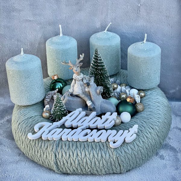 Menta adventi koszorú Adventi Koszorúk, Boxok Menta adventi koszorú Adventi Koszorúk, Boxok