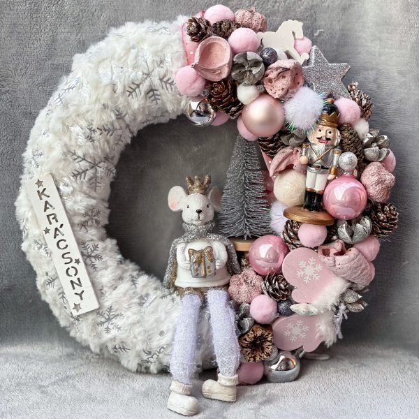 Egérkirály kopogtató, ajtódísz Karácsony / Tél Egérkirály kopogtató, ajtódísz Karácsony / Tél