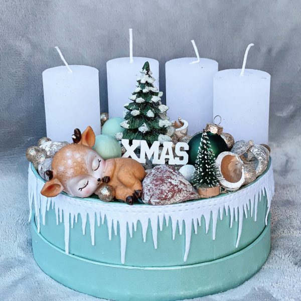 Mini menta adventi box Adventi Koszorúk, Boxok Mini menta adventi box