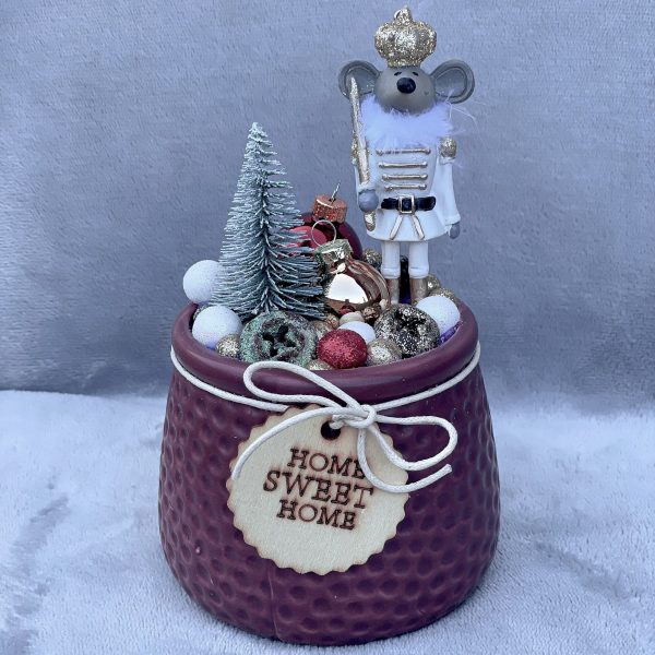 Bordó diótörő asztaldísz Karácsony / Tél Bordó diótörő asztaldísz Karácsony / Tél