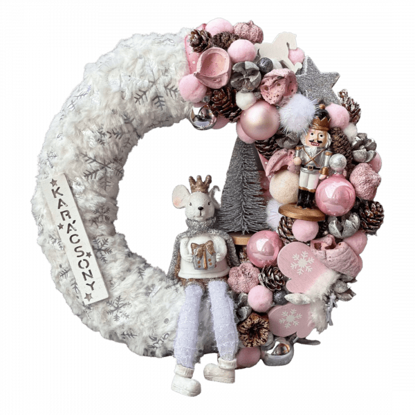 Egérkirály kopogtató, ajtódísz Karácsony / Tél Egérkirály kopogtató, ajtódísz