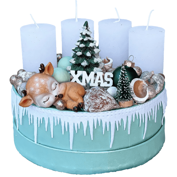 Mini menta adventi box Adventi Koszorúk, Boxok Mini menta adventi box