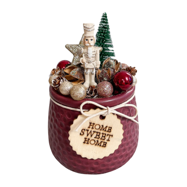 Bordó Diótörő Asztaldísz Asztaldíszek Bordó Diótörő Asztaldísz