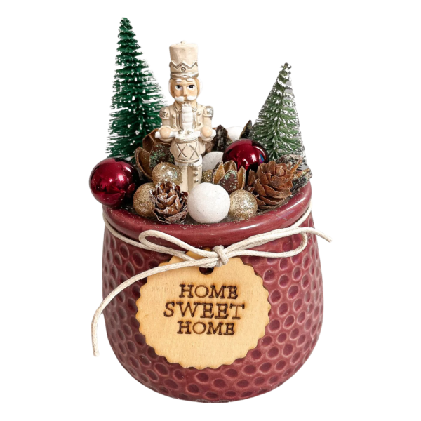 Bordó Diótörő Asztaldísz 2 Asztaldíszek Bordó Diótörő Asztaldísz 2