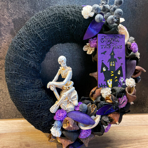 Halloween-i Csontváz Kopogtató Ősz Halloween-i Csontváz Kopogtató