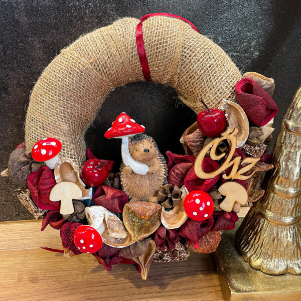 Őszi „Süni” Kopogtató Ajtódísz Ősz Őszi "Süni" Kopogtató Ajtódísz