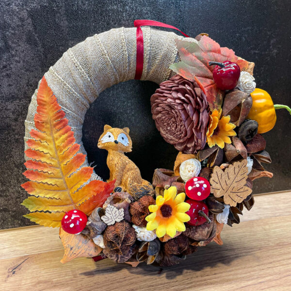 Őszi Rókás Kopogtató Ajtódísz Ősz Őszi Rókás Kopogtató Ajtódísz