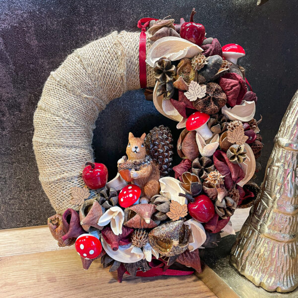 Őszi Mókus Kopogtató Ajtódísz Ősz Őszi Mókus Kopogtató Ajtódísz