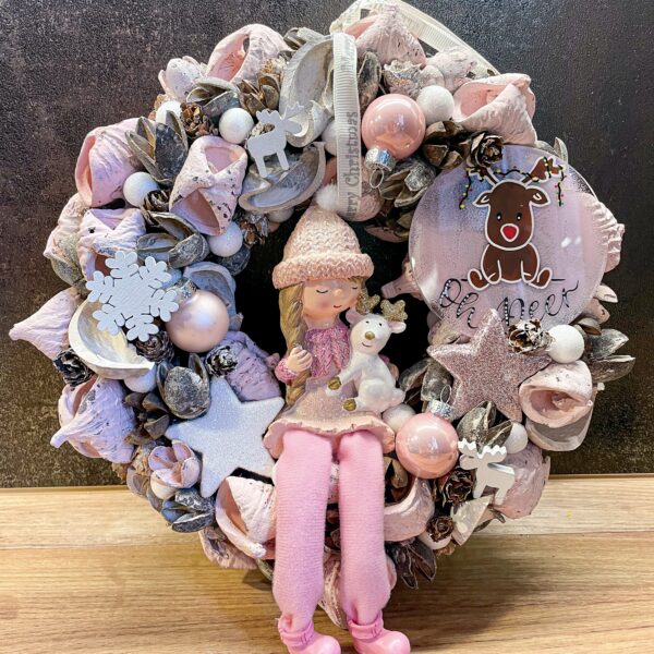 „Oh Deer” téli karácsonyi kopogtató, ajtódísz Karácsony / Tél „Oh Deer” téli karácsonyi kopogtató, ajtódísz Karácsony / Tél