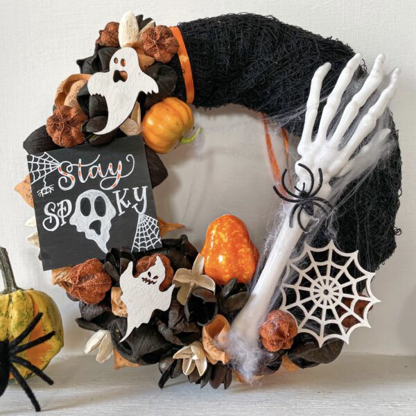 „Stay Spooky” Halloween Kopogtató Ajtódísz Halloween "Stay Spooky" Halloween Kopogtató Ajtódísz