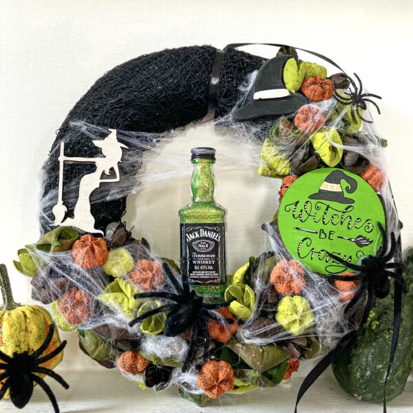 "Witches Be Crazy" Halloween Kopogtató Ajtódísz