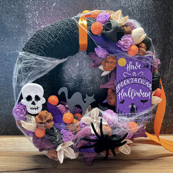 „Spooktacular” Halloween Kopogtató Ajtódísz Halloween "Spooktacular" Halloween Kopogtató Ajtódísz