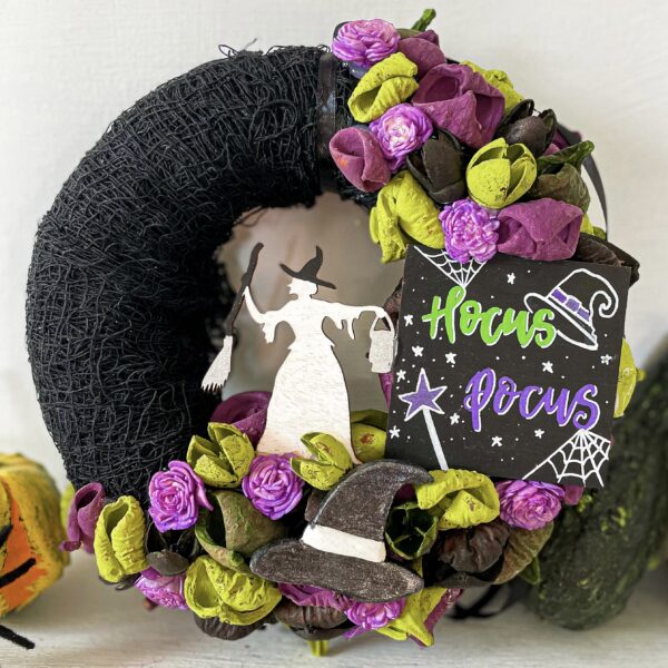 "Hocus Pocus" Halloween Kopogtató Ajtódísz