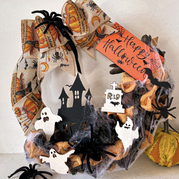 "Happy Halloween" Kopogtató Ajtódísz