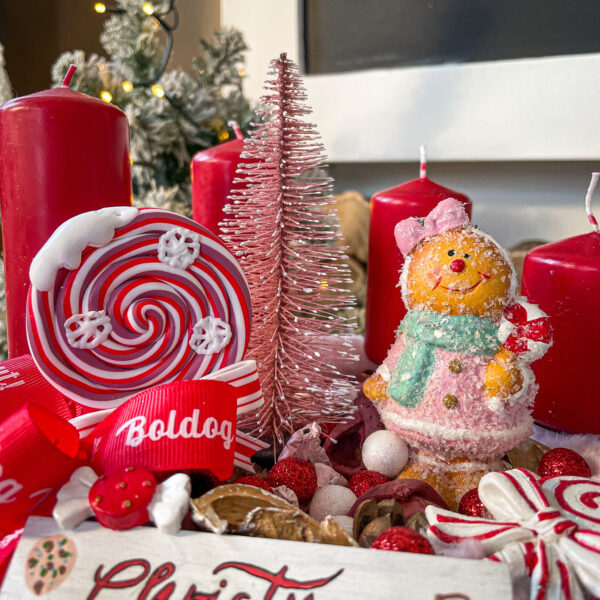 Rózsaszín Mézis Adventi Koszorú + Kopogtató Szett Adventi Koszorúk, Boxok