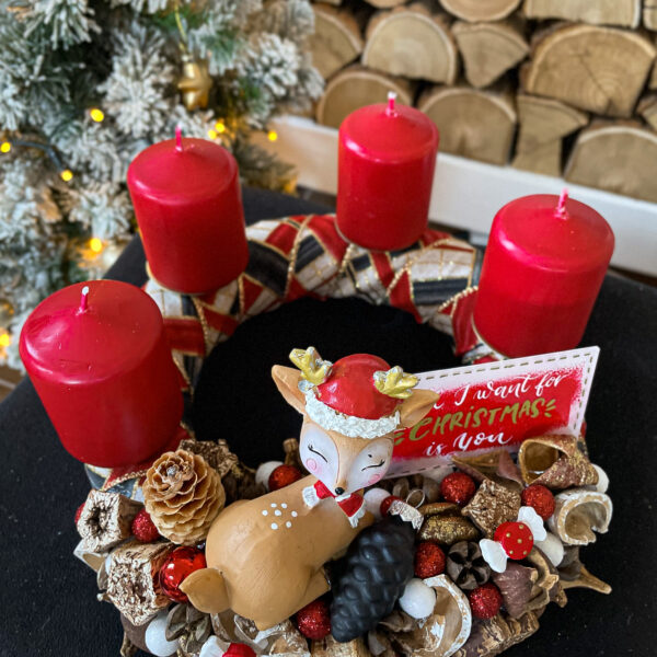 Piros Rudolf Adventi Koszorú