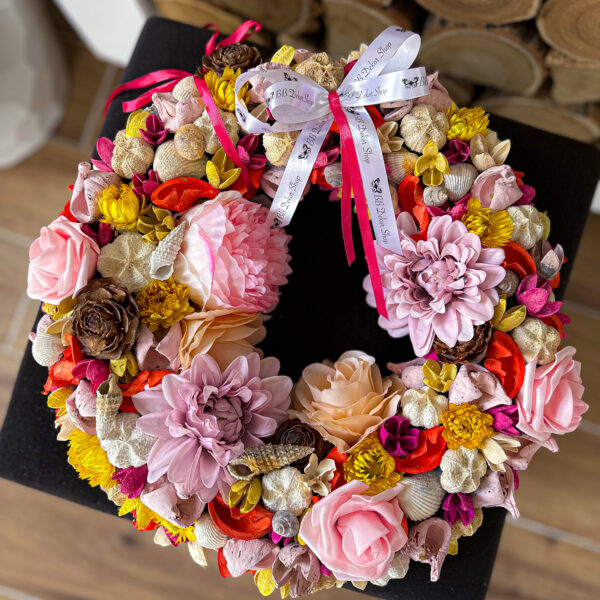 Virágos Nyári Ajtódísz Kopogtató Kopogtatók - Ajtódíszek Virágos Nyári Ajtódísz Kopogtató