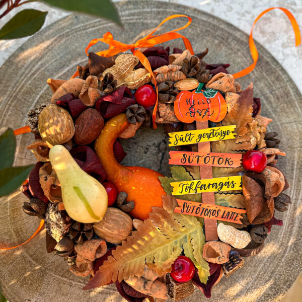 „Hello Ősz” Kopogtató Ajtódísz Ősz "Hello Ősz" Kopogtató Ajtódísz