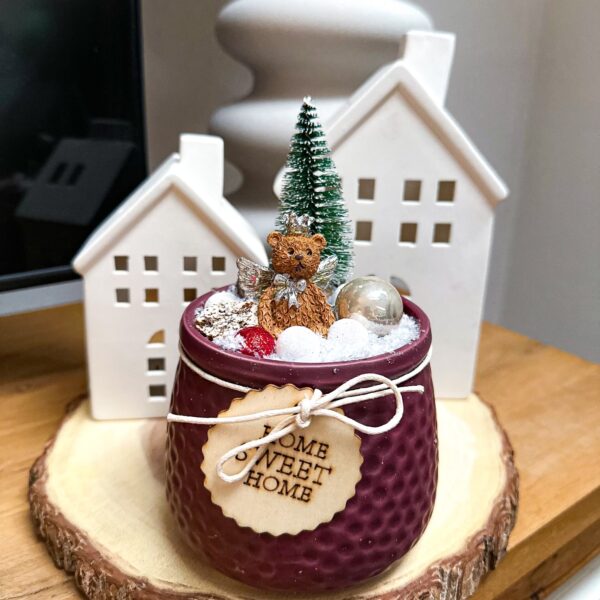 Karácsonyi Kaspós Asztaldísz 1202c Karácsony / Tél Karácsonyi Kaspós Asztaldísz 1202c