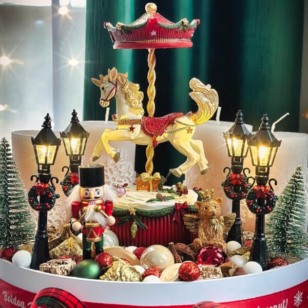 Prémium Adventi Box Zenélő Körhintával Adventi Koszorúk, Boxok Prémium Adventi Box Zenélő Körhintával