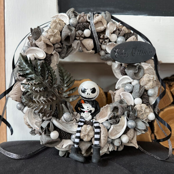 Halloween Kopogtató Ajtódísz Jack Figurával Ősz Halloween Kopogtató Ajtódísz Jack Figurával