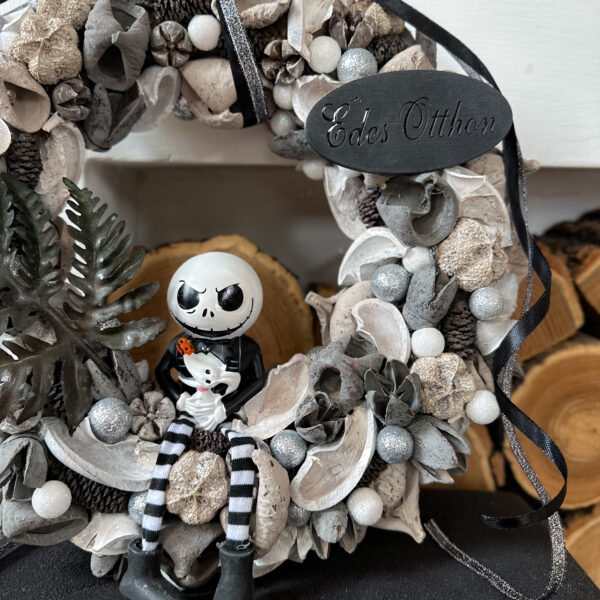 Halloween Kopogtató Ajtódísz Jack Figurával Ősz Halloween Kopogtató Ajtódísz Jack Figurával Ősz