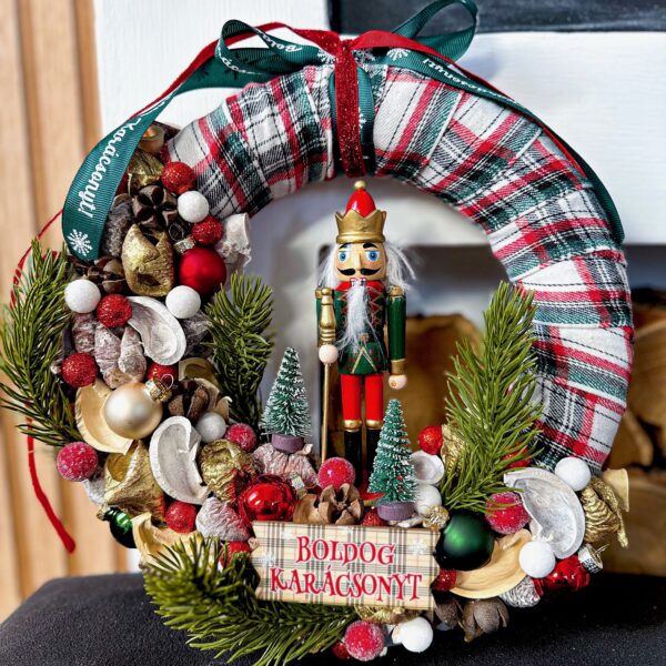 Diótörős Karácsonyi Kopogtató – Boldog Karácsonyt Ajtódísz Kopogtatók - Ajtódíszek Diótörős Karácsonyi Kopogtató – Boldog Karácsonyt Ajtódísz