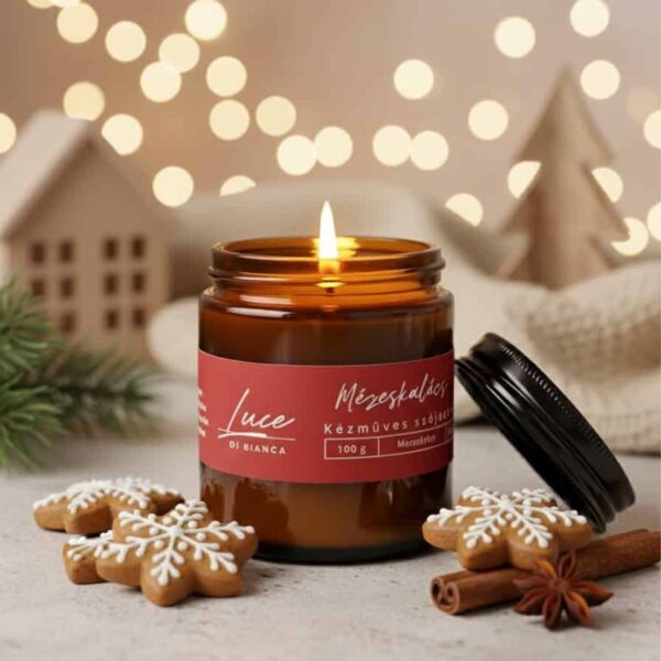 Mézeskalács Szójaviasz Illatgyertya Szójagyertyák Mézeskalács Szójaviasz Illatgyertya