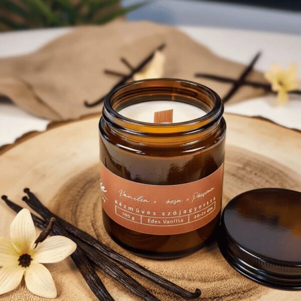Édes Vanília Szójaviasz Illatgyertya Szójagyertyák Édes Vanília Szójaviasz Illatgyertya